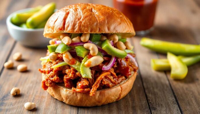 BBQ-jackfruit BBQ Jackfruit: The Ultimate Vegan BBQ Sandwich Recipe