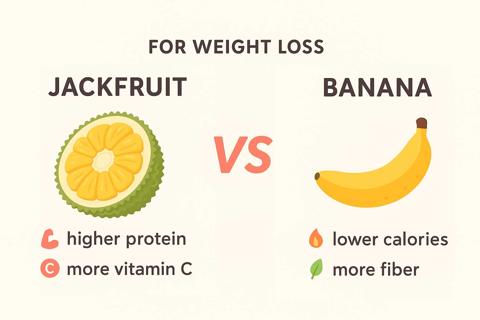 Jackfruit vs Banana for Weight Loss: Which One Should You Choose?